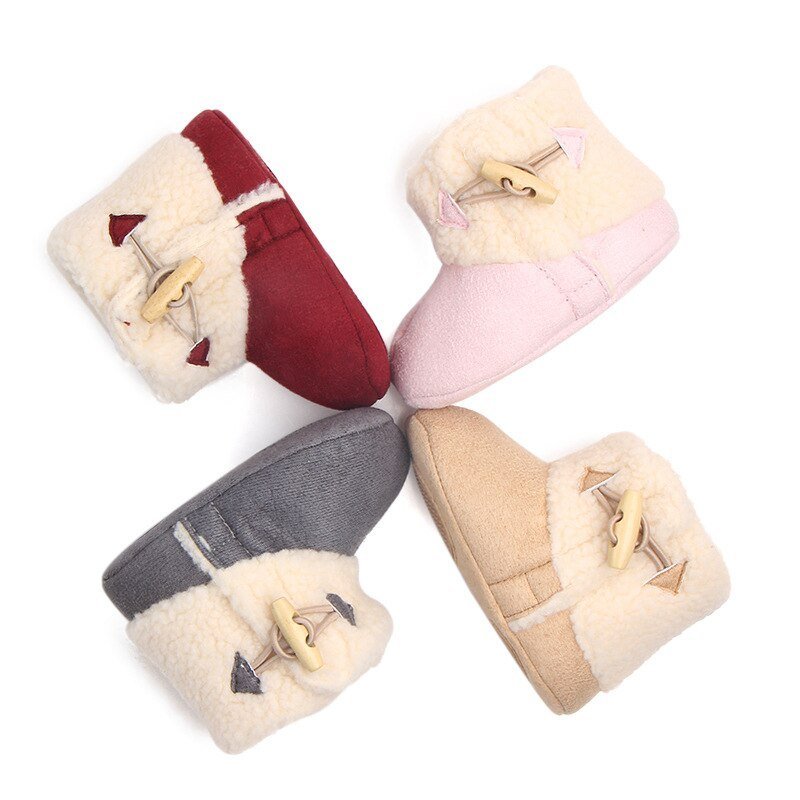 Fashion Winter Baby Boots fur Plush Insole Buckle Boots - Little Kids Business