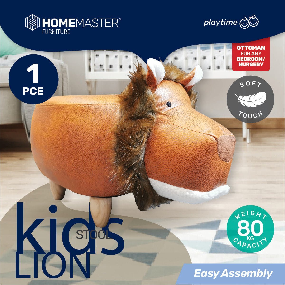 Home Master Kids Animal Stool Lion Character - Little Kids Business