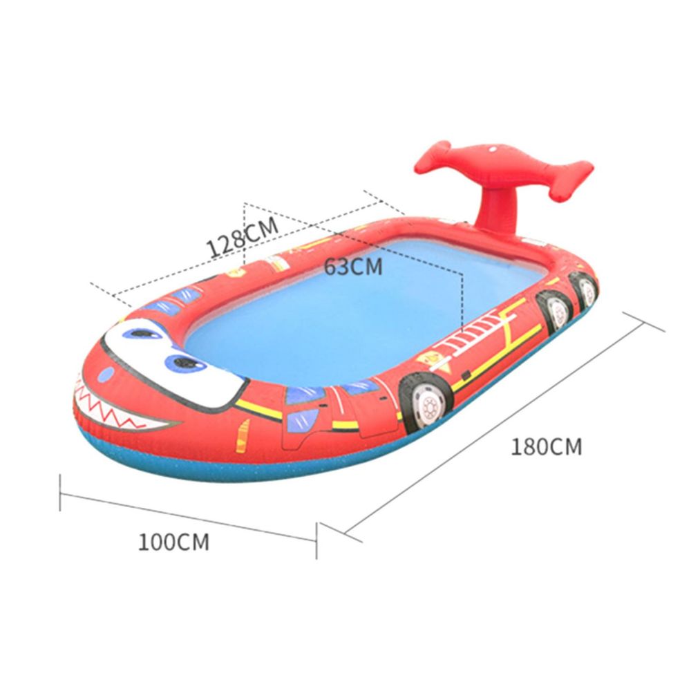 Inflatable Sprinkler Pool for Kids - Fire Engine - Little Kids Business
