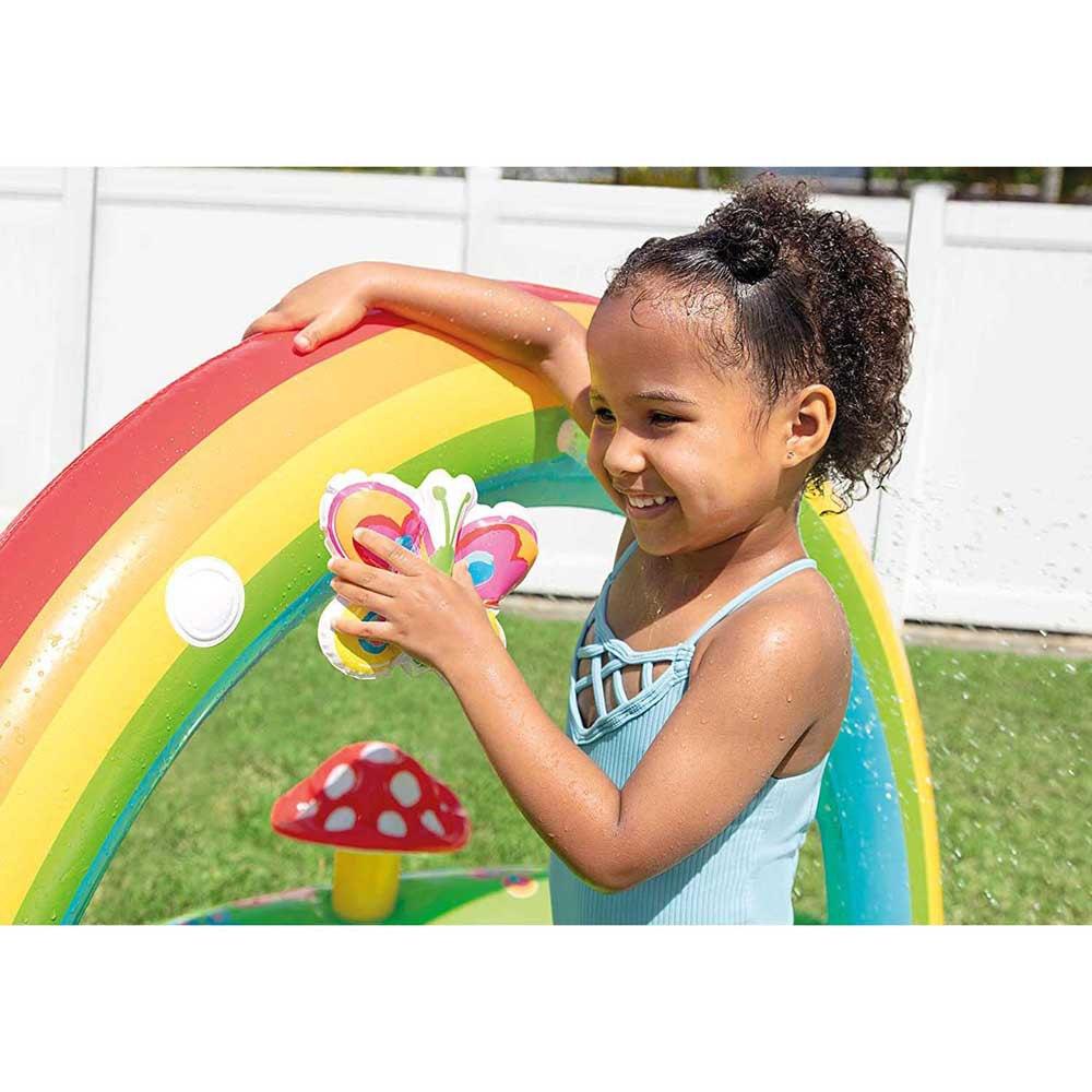 INTEX Colorful Inflatable My Garden Water Filled Play Center with Slide 57154NP - Little Kids Business