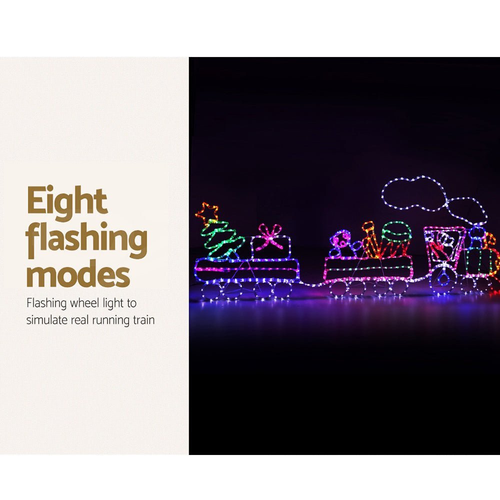 Jingle Jollys Christmas Lights Motif LED Rope Light Train Xmas Decor - Little Kids Business