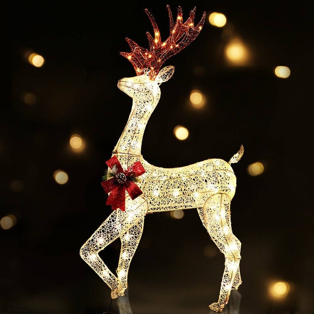 Jingle Jollys Christmas Lights Motif LED Rope Reindeer Waterproof Outdoor - Little Kids Business