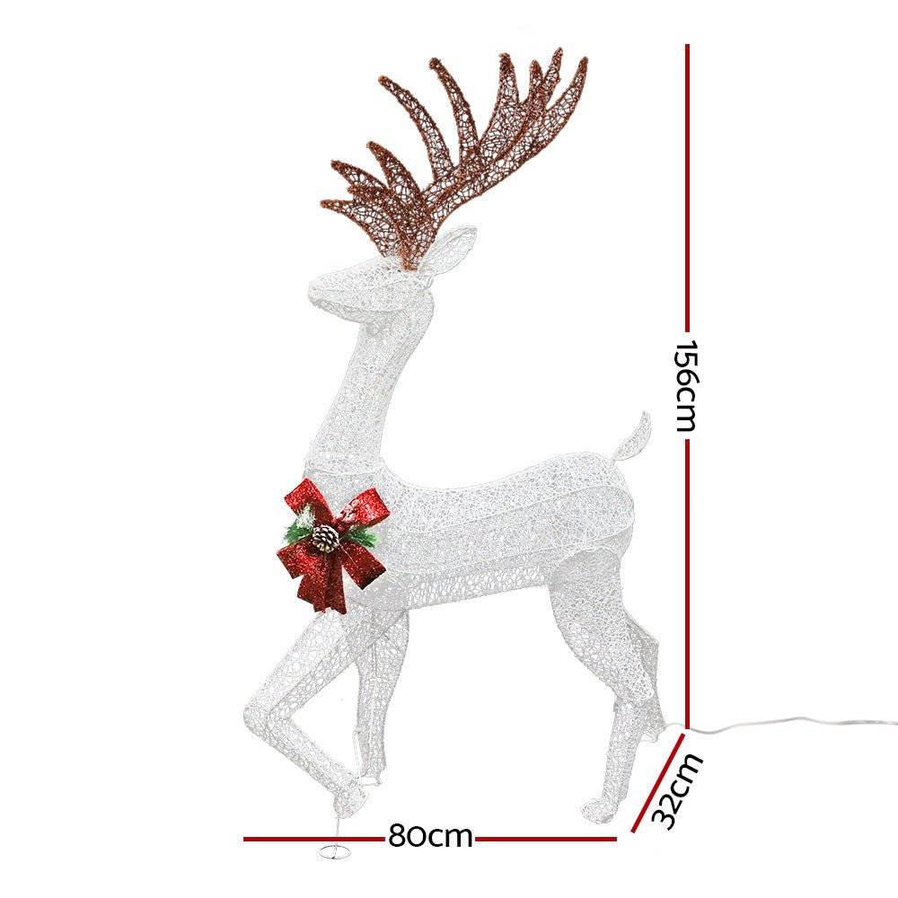 Jingle Jollys Christmas Lights Motif LED Rope Reindeer Waterproof Outdoor - Little Kids Business