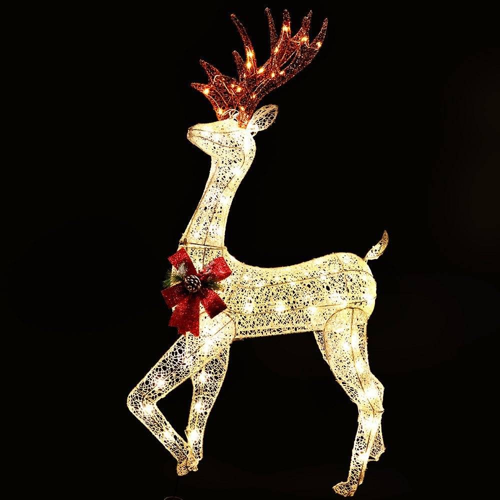 Jingle Jollys Christmas Lights Motif LED Rope Reindeer Waterproof Outdoor - Little Kids Business