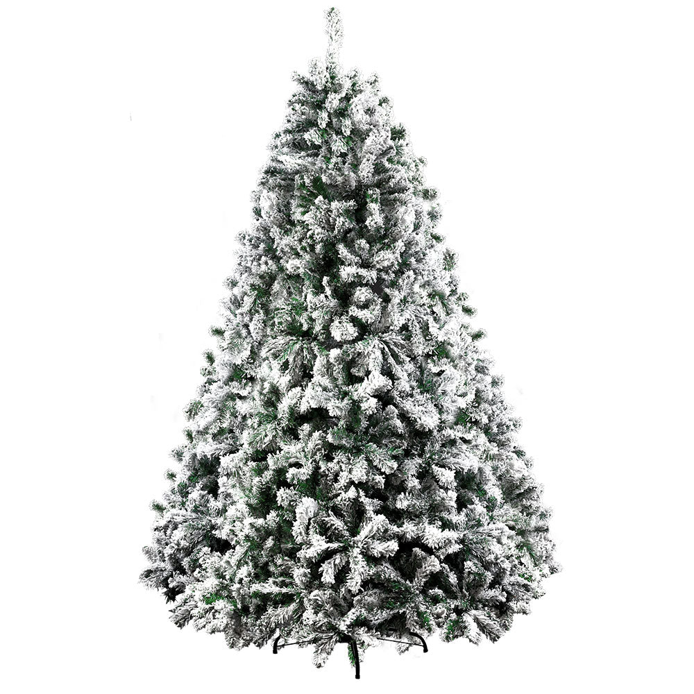 Jingle Jollys Christmas Tree 1.8M Xmas Trees Decorations Snowy 758 Tips - Little Kids Business