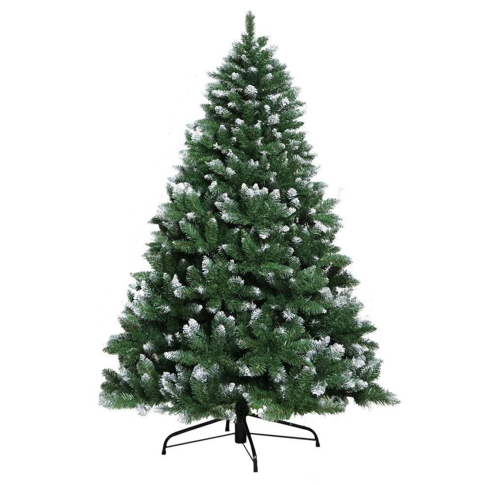 Jingle Jollys Christmas Tree 1.8M Xmas Trees Decorations Snowy Green 800 Tips - Little Kids Business