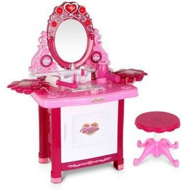 Keezi 30 Piece Kids Dressing Table Set - Pink - Little Kids Business