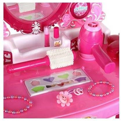 Keezi 30 Piece Kids Dressing Table Set - Pink - Little Kids Business