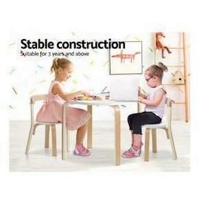 Keezi Kids Nordic 3PC Table Chair Set - Little Kids Business
