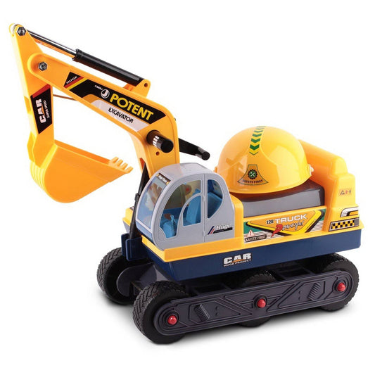 Keezi Kids Ride On Excavator - Yellow - Little Kids Business