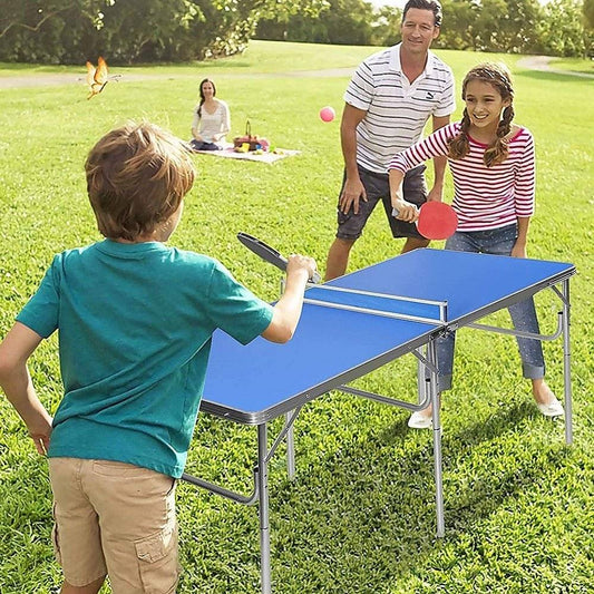 Kids 152cm Portable Tennis Table, Folding Ping Pong Table Game Set - Little Kids Business