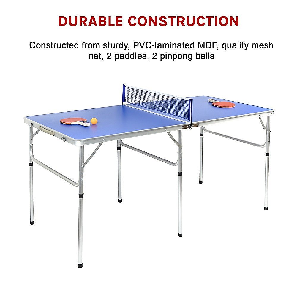 Kids 152cm Portable Tennis Table, Folding Ping Pong Table Game Set - Little Kids Business