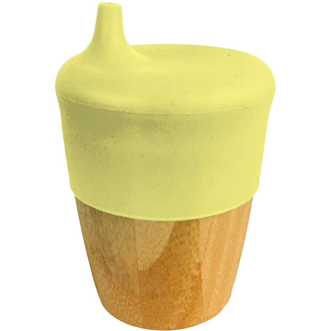 Kids 190ml bamboo cup with silicone sippy lid - Little Kids Business