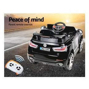 Kids Ride On Car BMW X5 Inspired Electric 12V Black - Little Kids Business