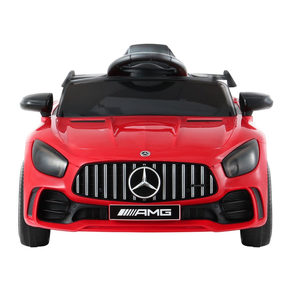 Kids Ride On Car Mercedes-Benz AMG GTR Electric Toy Cars 12V Red - Little Kids Business