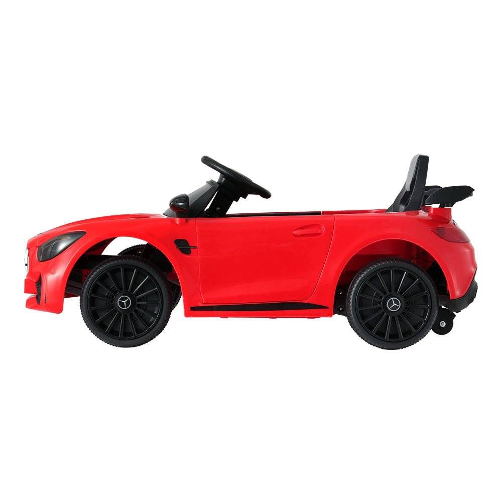 Kids Ride On Car Mercedes-Benz AMG GTR Electric Toy Cars 12V Red - Little Kids Business