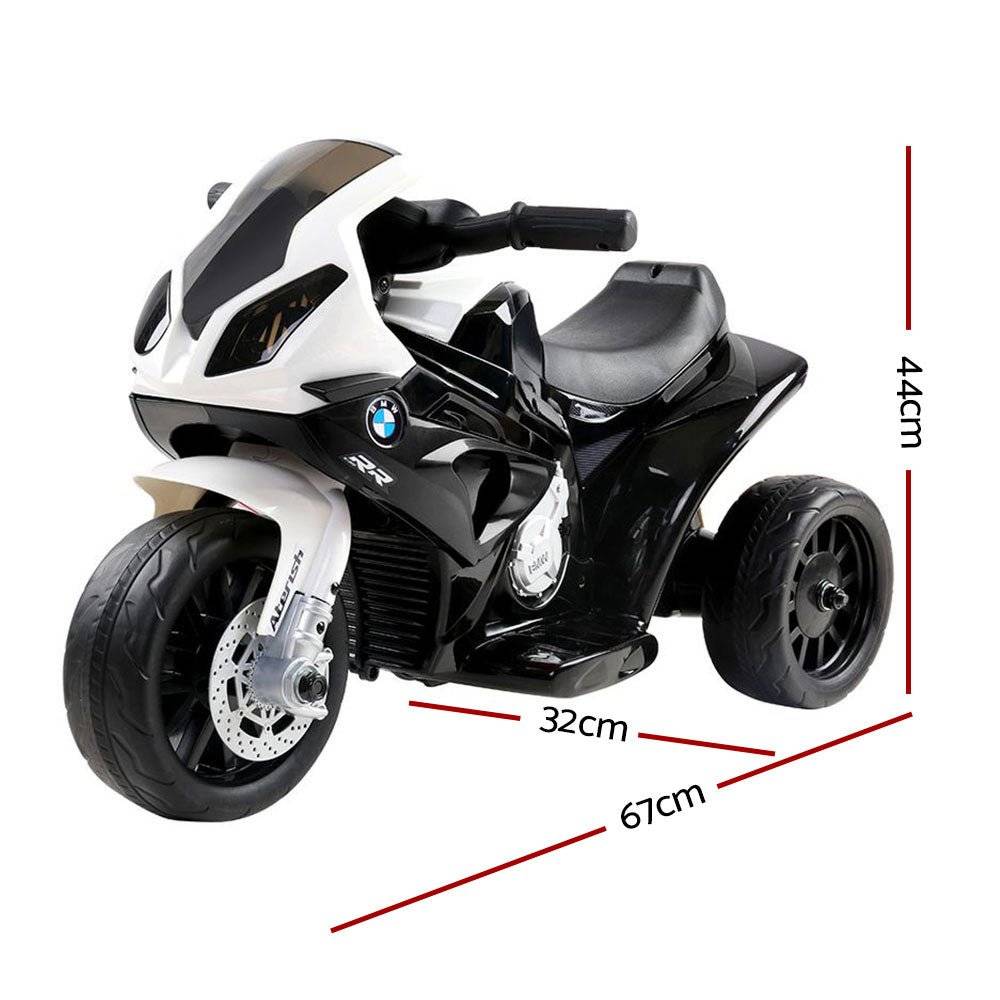 Kids Ride On Motorbike BMW Licensed S1000RR Motorcycle Car Black - Little Kids Business