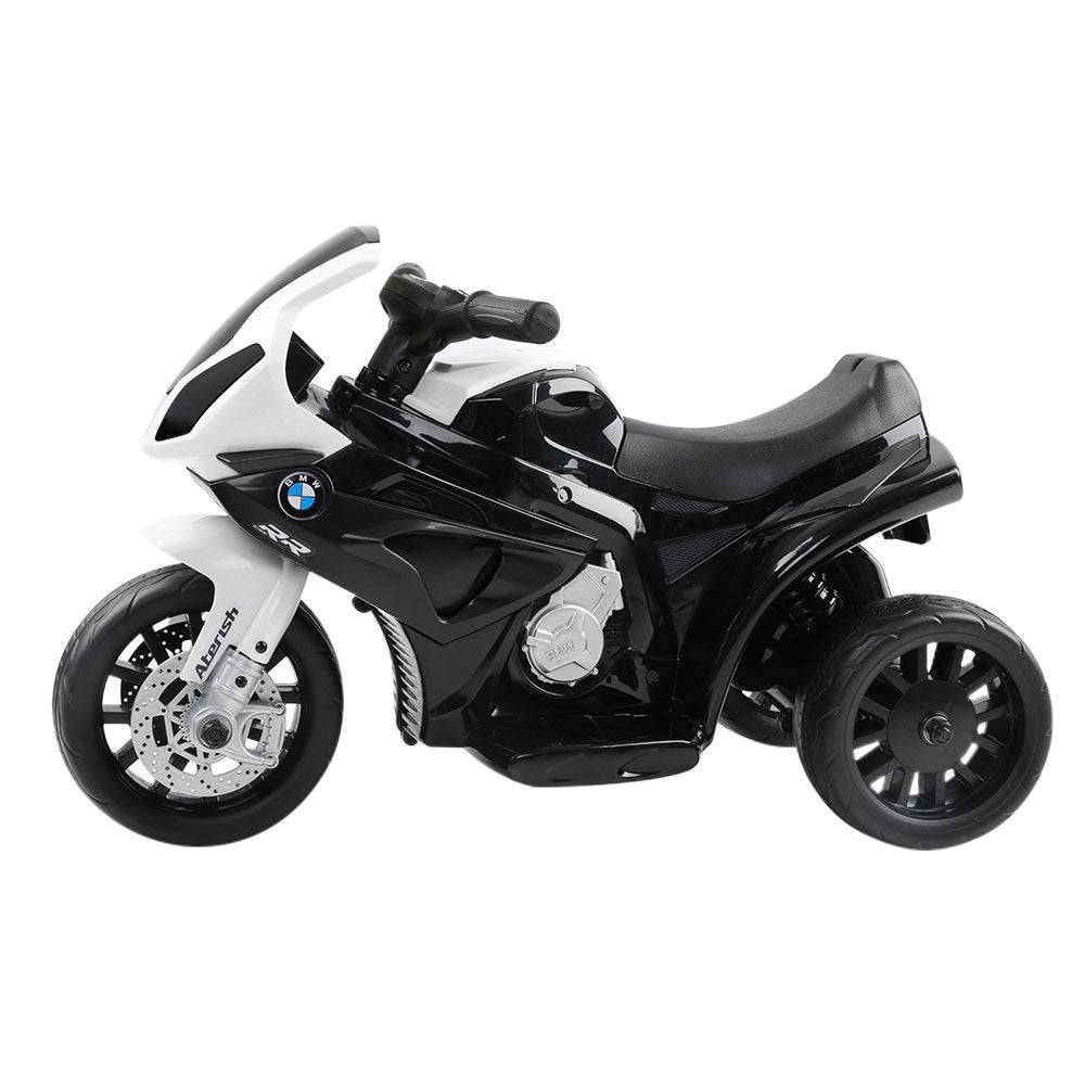 Kids Ride On Motorbike BMW Licensed S1000RR Motorcycle Car Black - Little Kids Business