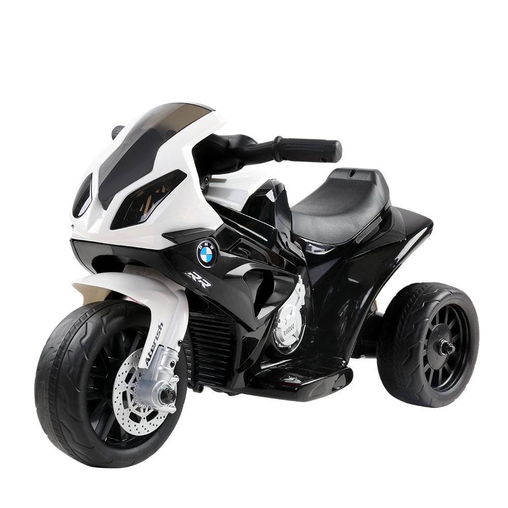 Kids Ride On Motorbike BMW Licensed S1000RR Motorcycle Car Black - Little Kids Business