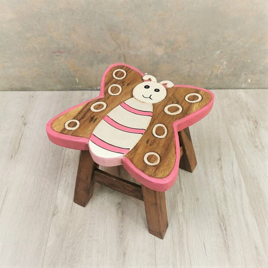 Kids Wooden Stool Butterfly - Little Kids Business