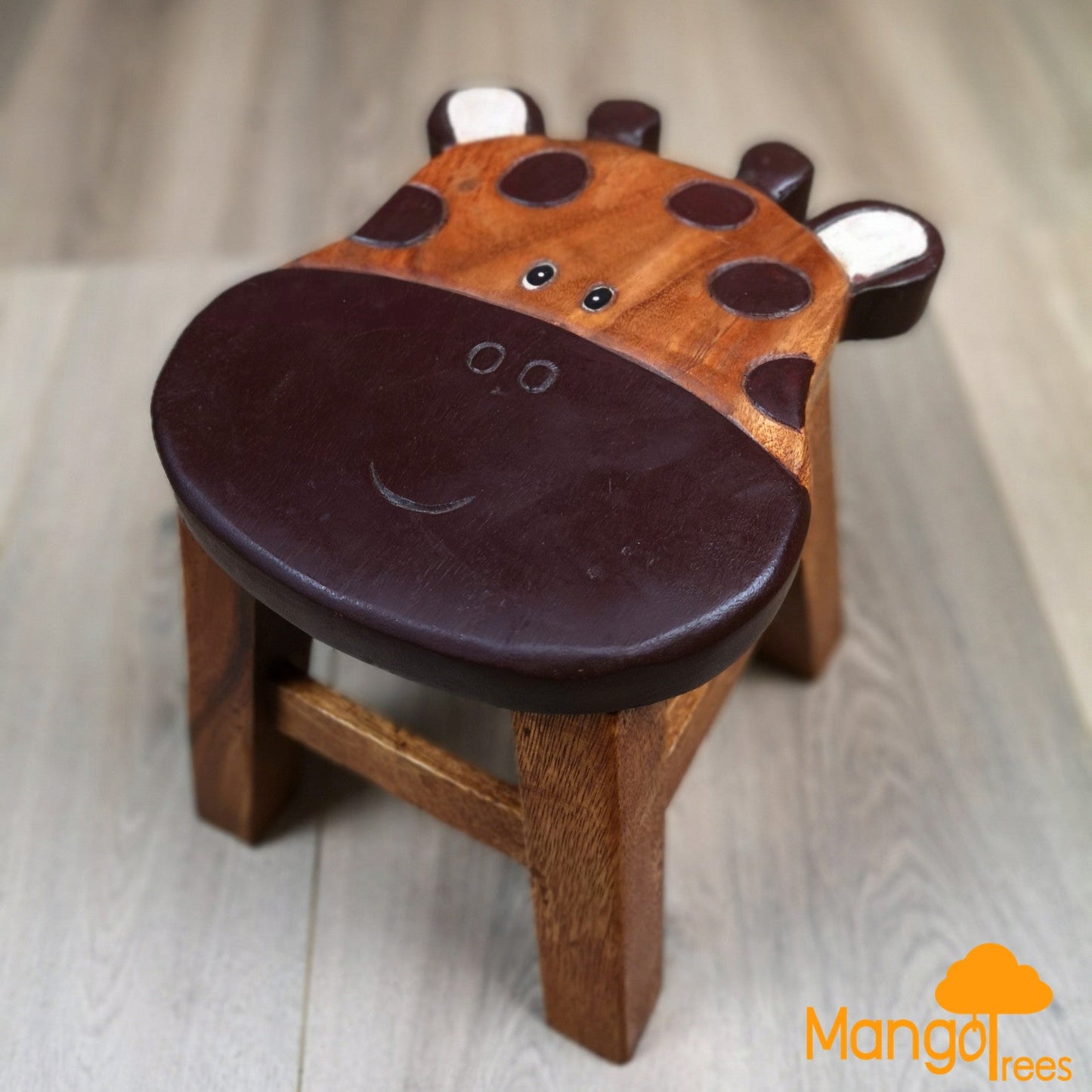 Kids Wooden Stool Giraffe - Little Kids Business