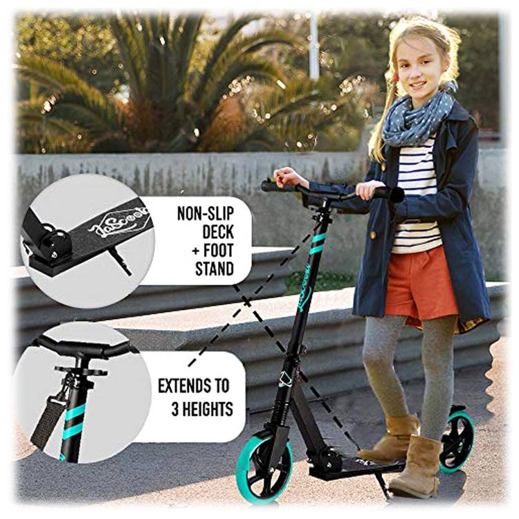 Lascoota Pulse Kick Push Commuter Scooter Teen Adult Aqua - Little Kids Business