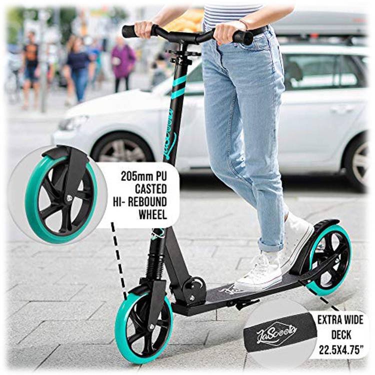 Lascoota Pulse Kick Push Commuter Scooter Teen Adult Aqua - Little Kids Business