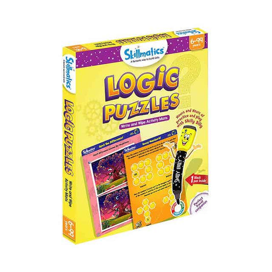 Logic Puzzle - Build Logic & Problem Solving Skills In Children - Write & Wipe Educational Games For Kids - Little Kids Business