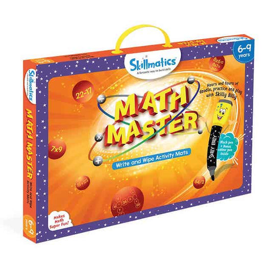 Math Master - Teach Kids Maths In Fun Way - 16 Repeatable Write & Wipe Educational Games For Children - Little Kids Business