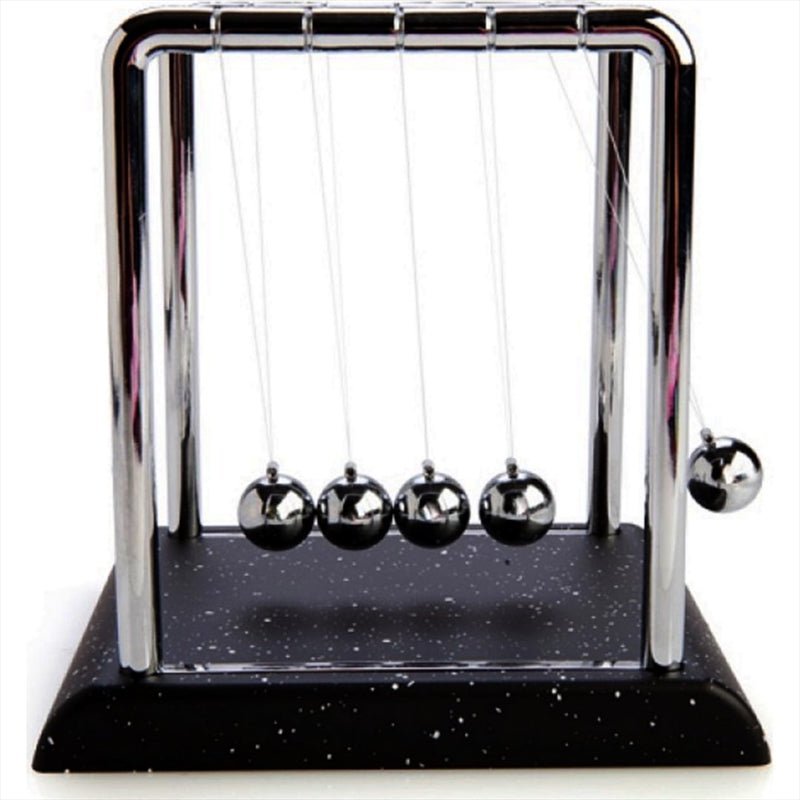 Newtons Cradle - Small With Marble Look Base - Little Kids Business