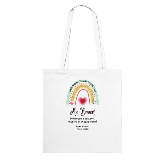 Personalised Teacher's gift classic tote bag - Little Kids Business