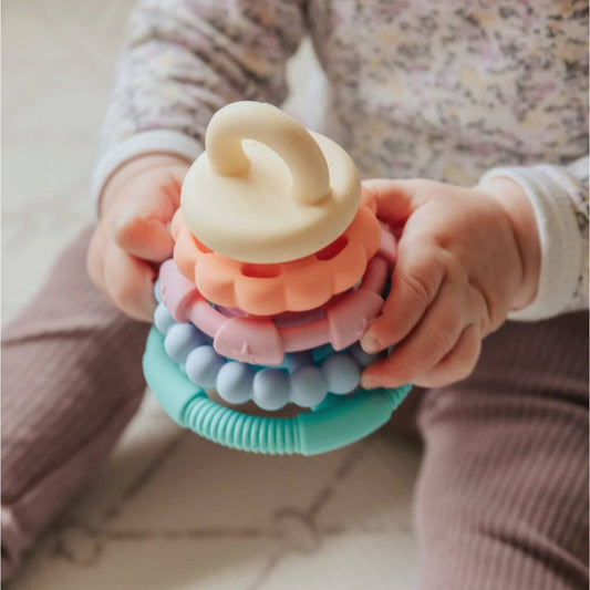 Rainbow Stacker and Baby Teething Toy - Various Colours - Little Kids Business