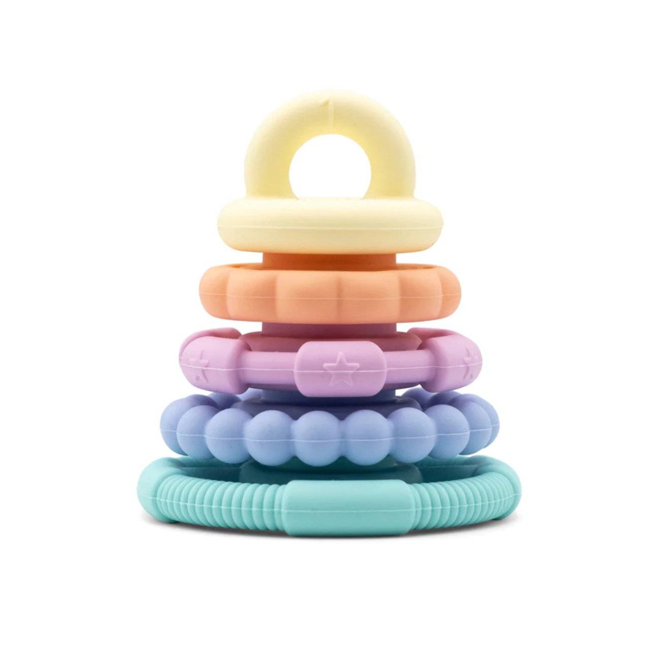 Rainbow Stacker and Baby Teething Toy - Various Colours - Little Kids Business