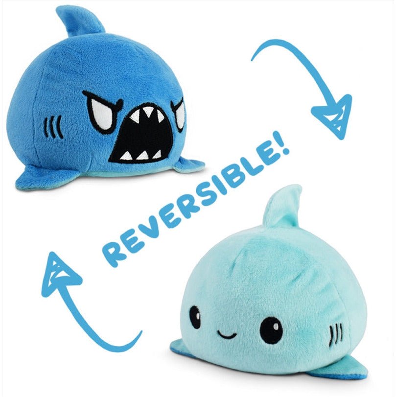 Reversible Plushie - Shark Light Blue/Blue - Little Kids Business