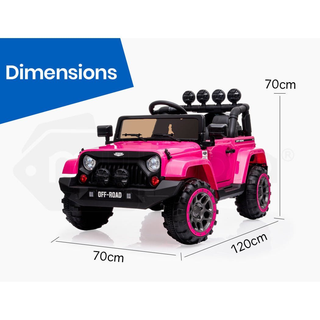 ROVO KIDS Electric Ride On Car 12V 4WD Jeep Inspired Girls Toy Battery Girls - Little Kids Business