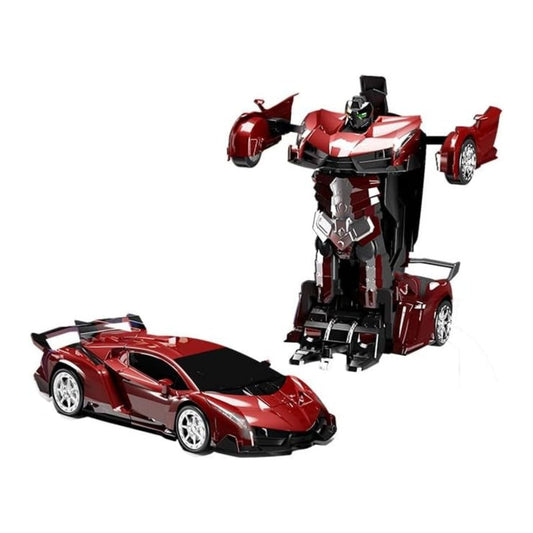 TransformerCar Robot Sport Car with Remote Control (Red) - Little Kids Business