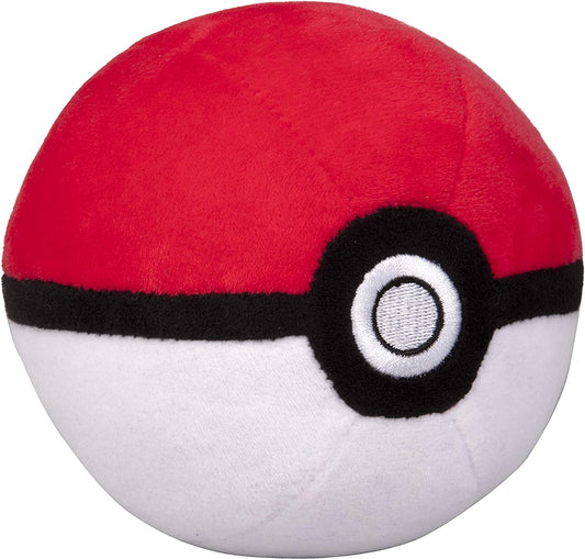 WCT Pokémon 4" Poke Ball Plush - Soft Stuffed Pokeball with Weighted Bottom - Little Kids Business