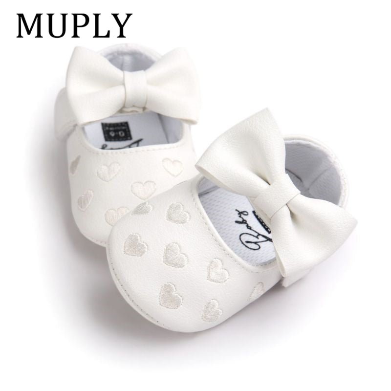 Baby Bow Fringe PU Leather Soft Soled Non-slip Moccasins  Footwear
