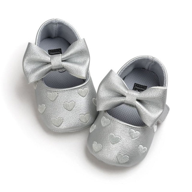 Baby Bow Fringe Soft Soled Non-slip Shoes