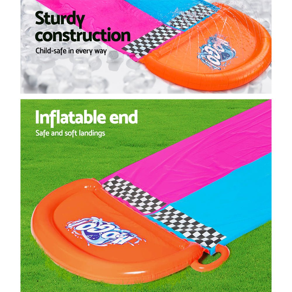 Bestway Inflatable Water Slip And Slide 4.88m Kids Rider Splash Toy Outdoor - Little Kids Business