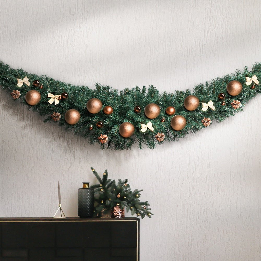 Jingle Jollys Christmas Garland 1.8M Xmas Tree Decoration Green - Little Kids Business