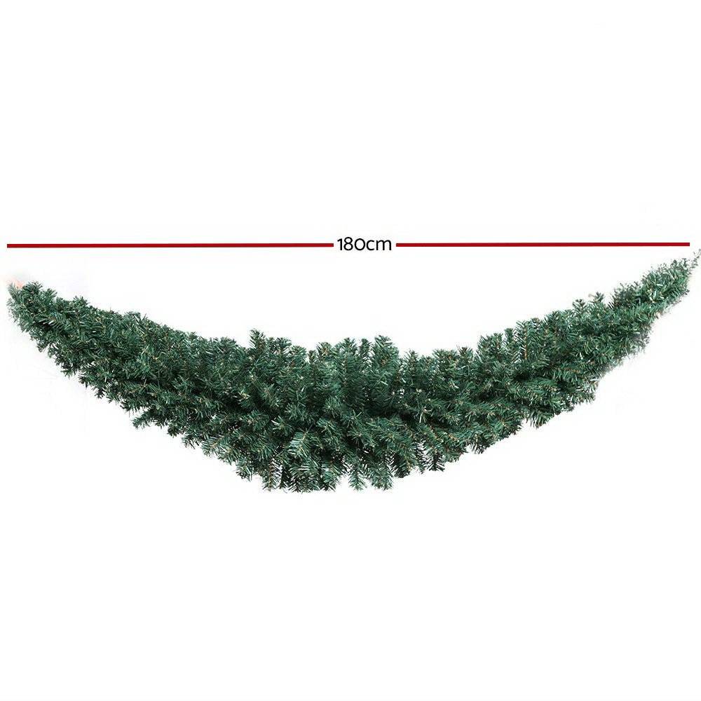 Jingle Jollys Christmas Garland 1.8M Xmas Tree Decoration Green - Little Kids Business