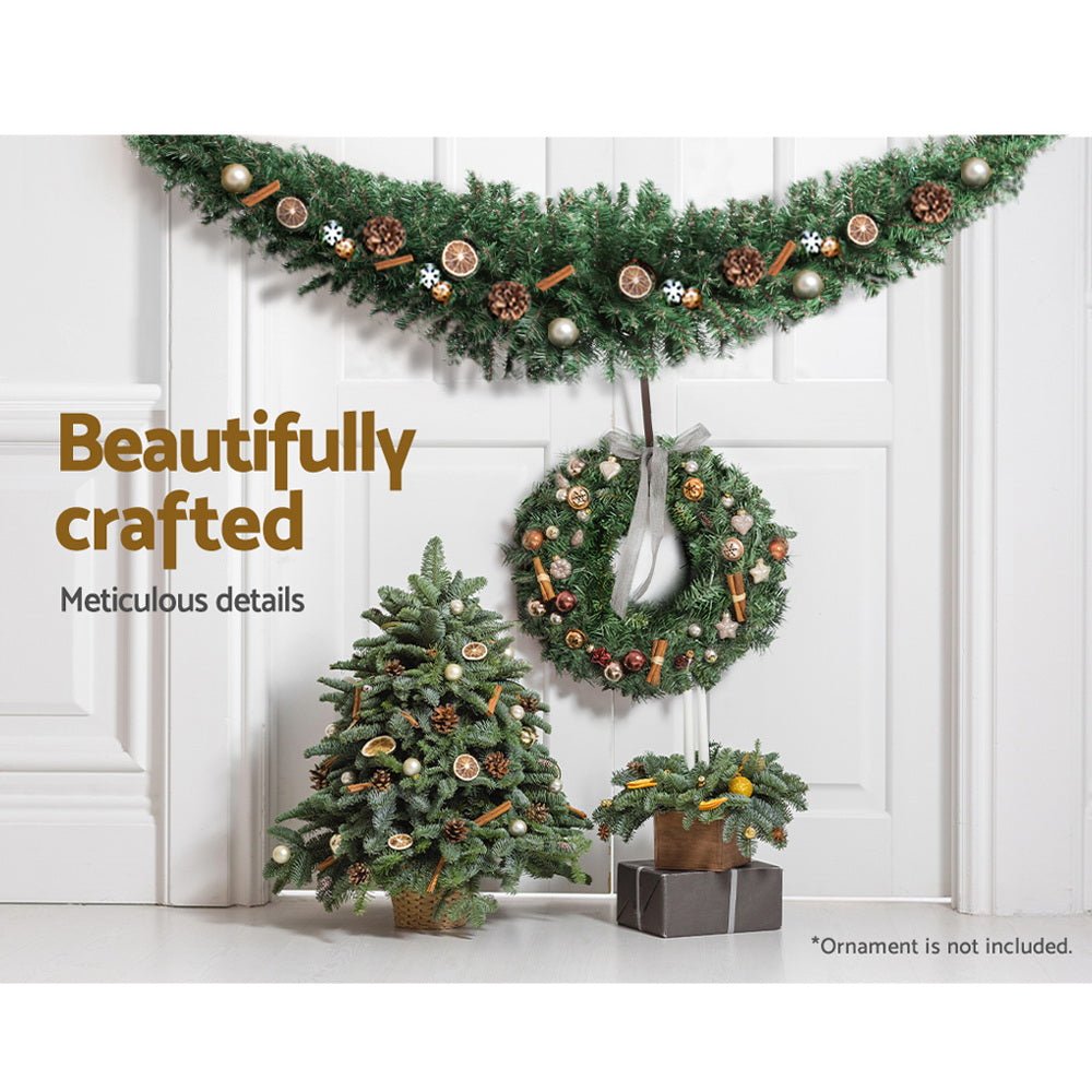 Jingle Jollys Christmas Garland 2.1M Xmas Tree Decoration Green - Little Kids Business
