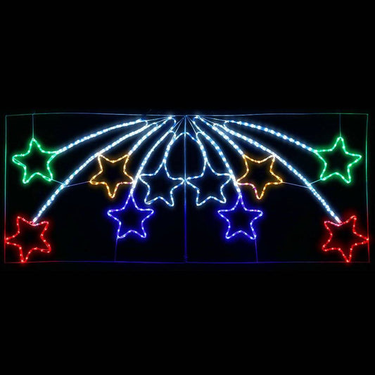 Jingle Jollys Christmas Motif Lights LED Star Fall Light Waterproof Outdoor Xmas - Little Kids Business