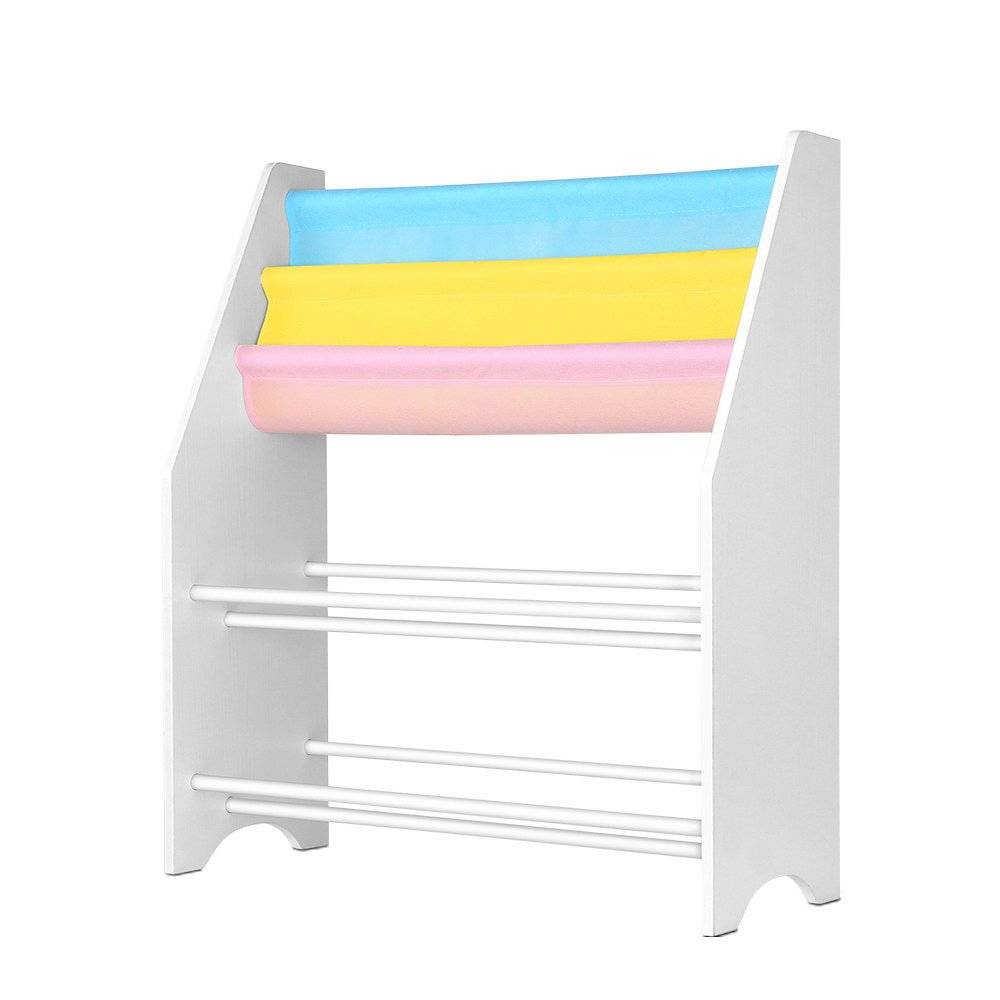 Keezi Kids Bookcase Childrens Bookshelf Toy Storage Organizer 2 Tiers Shelves - Little Kids Business