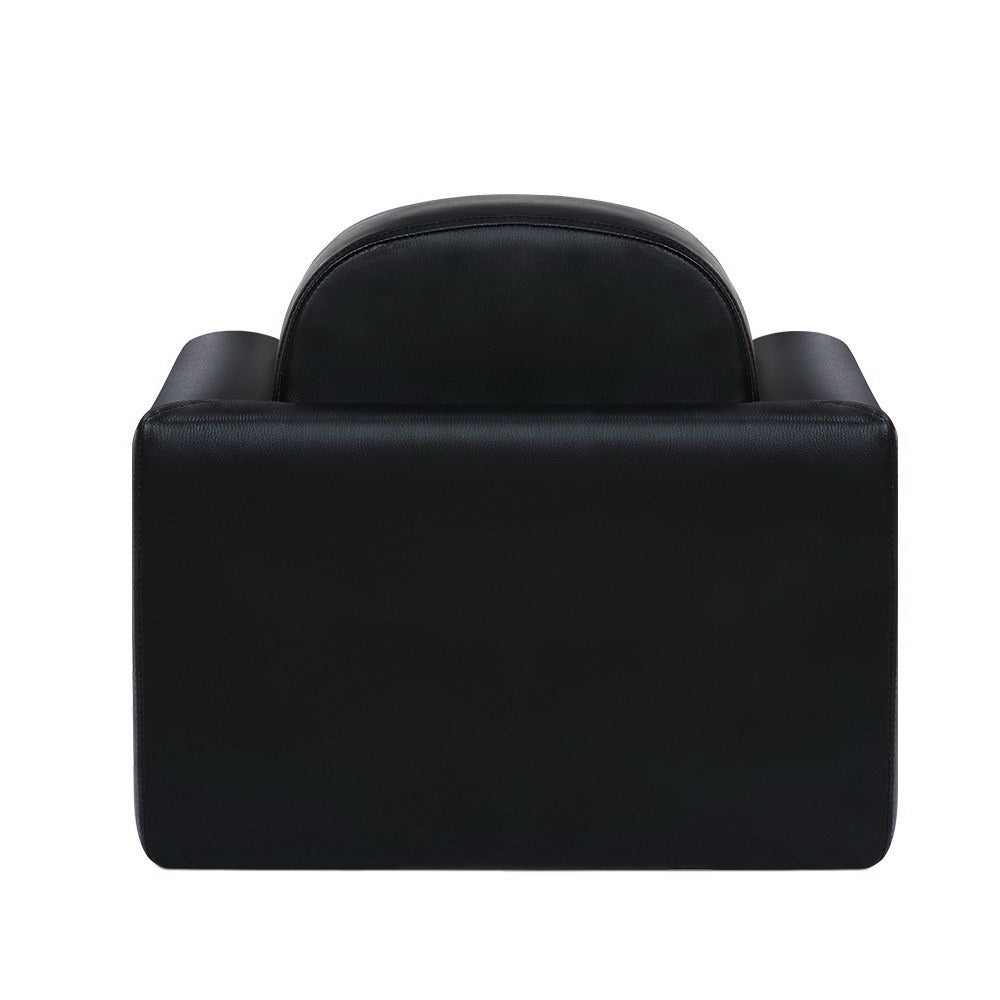 Keezi Kids Sofa Armchair Black PU Leather Convertible Chair Table Couch Children - Little Kids Business