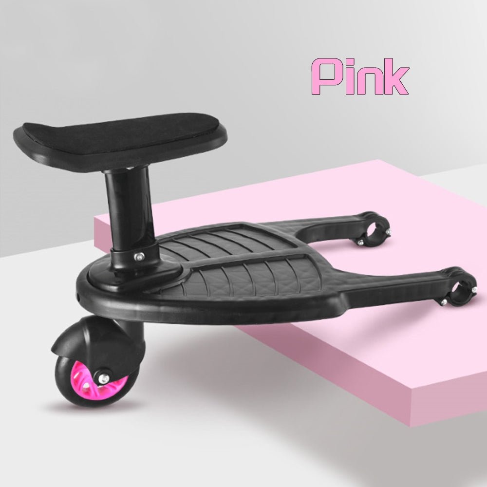 Stroller Step Board Toddler Buggys Wheel Standing Board Skateboard For Pram Kids Pink - Little Kids Business
